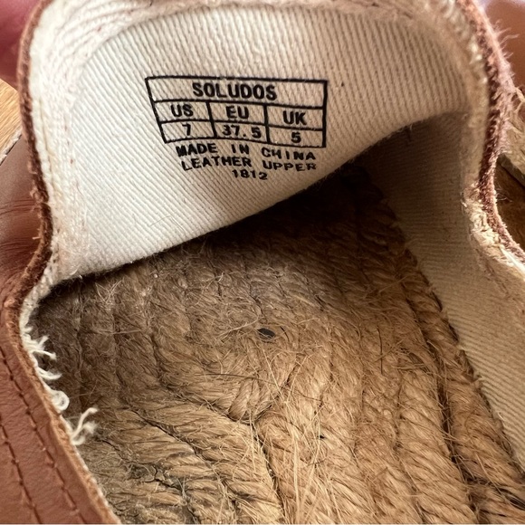 Saludos espadrille leather shoes size 7 - Picture 5 of 5